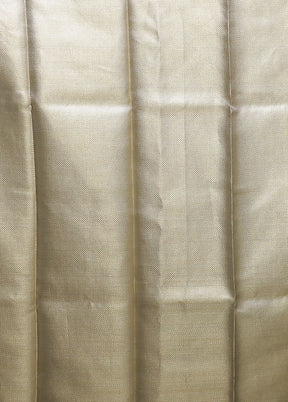 Grey Tissue Silk Saree With Blouse Piece