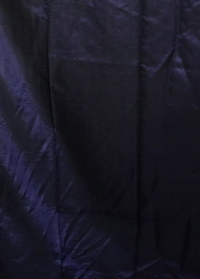 Blue Dupion Silk Saree With Blouse Piece