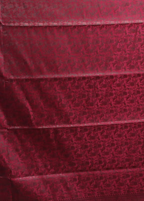 Cream Handloom Jamewar Pure Silk Saree With Blouse Piece