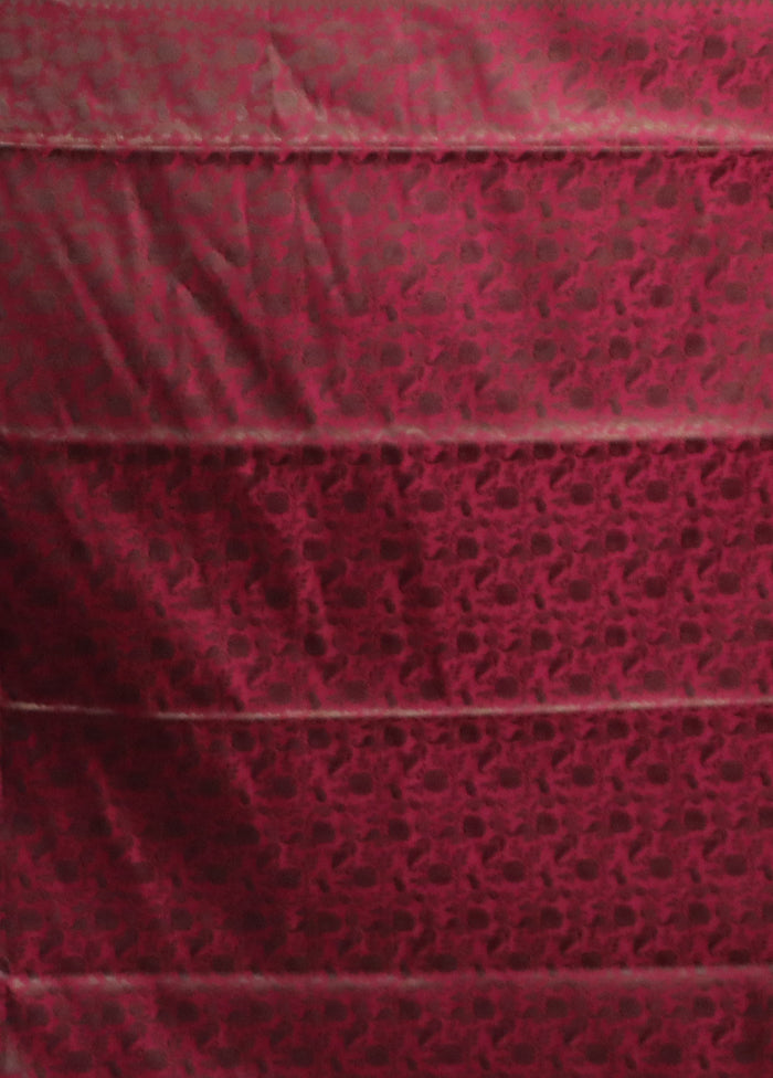 Cream Handloom Jamewar Pure Silk Saree With Blouse Piece