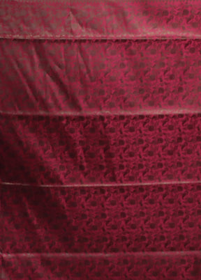 Cream Handloom Jamewar Pure Silk Saree With Blouse Piece