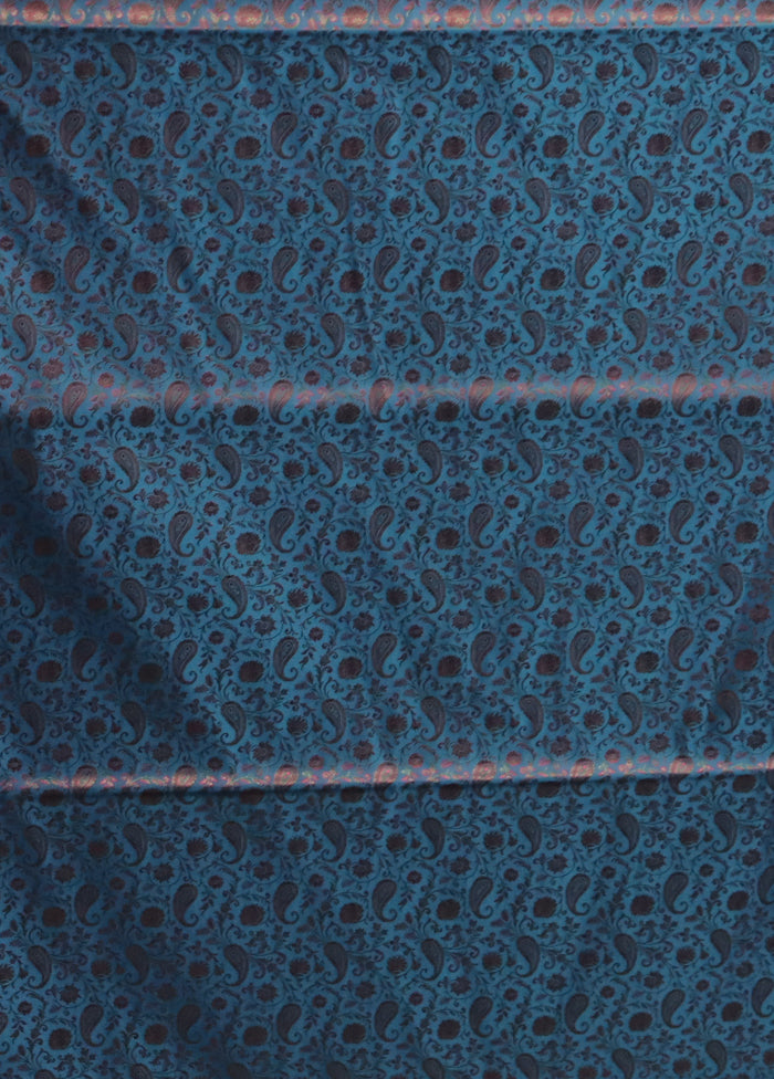 Pink Handloom Jamewar Pure Silk Saree With Blouse Piece