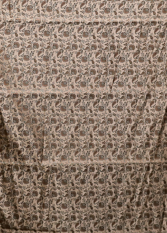 Green Handloom Jamewar Pure Silk Saree With Blouse Piece