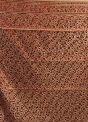 Purple Handloom Jamewar Pure Silk Saree With Blouse Piece