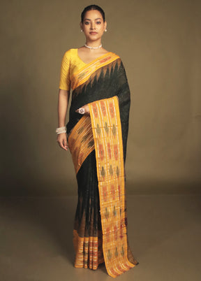 Green Bomkai Silk Saree Without Blouse Piece