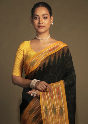 Green Bomkai Silk Saree Without Blouse Piece