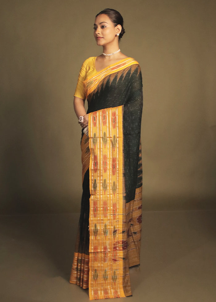Green Bomkai Silk Saree Without Blouse Piece