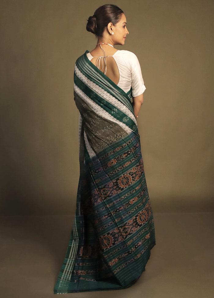 Grey Bomkai Silk Saree Without Blouse Piece