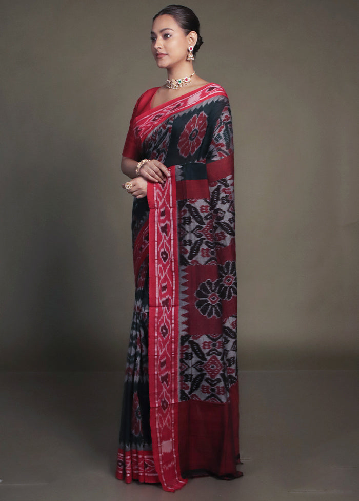 Green Bomkai Silk Saree Without Blouse Piece