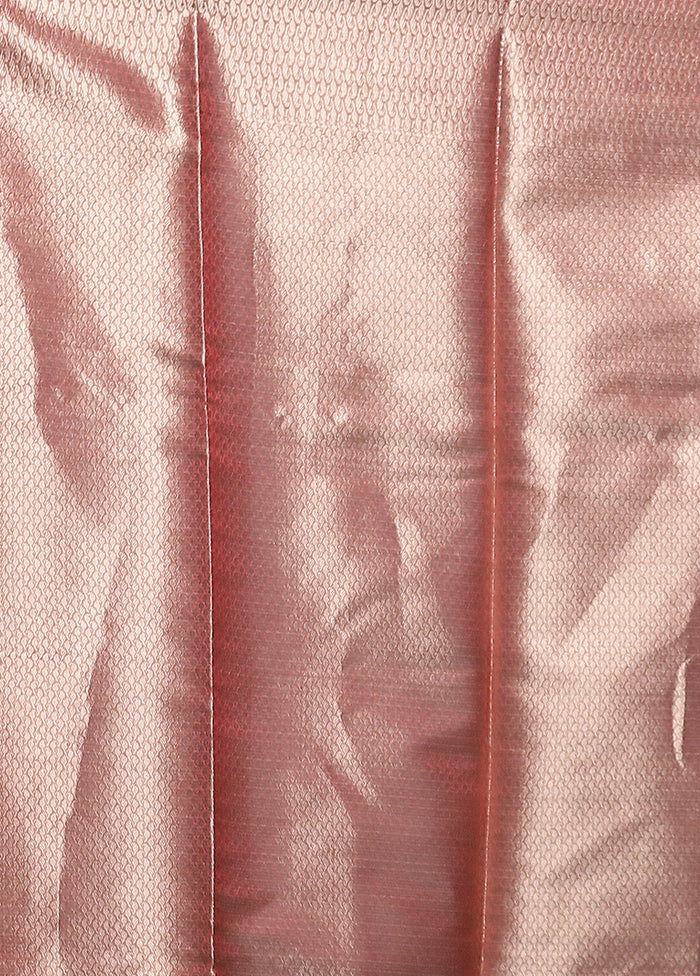 Pink Kota Cotton Saree With Blouse Piece