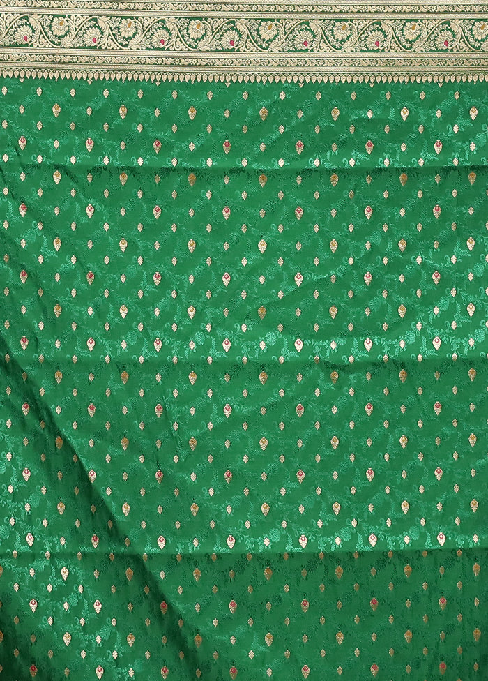 Cream Handloom Tanchoi Pure Silk Saree With Blouse Piece