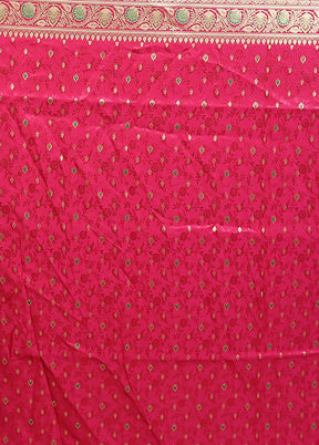 Blue Handloom Tanchoi Pure Silk Saree With Blouse Piece