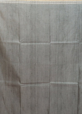 Cream Printed Pure Silk Saree Without Blouse Piece