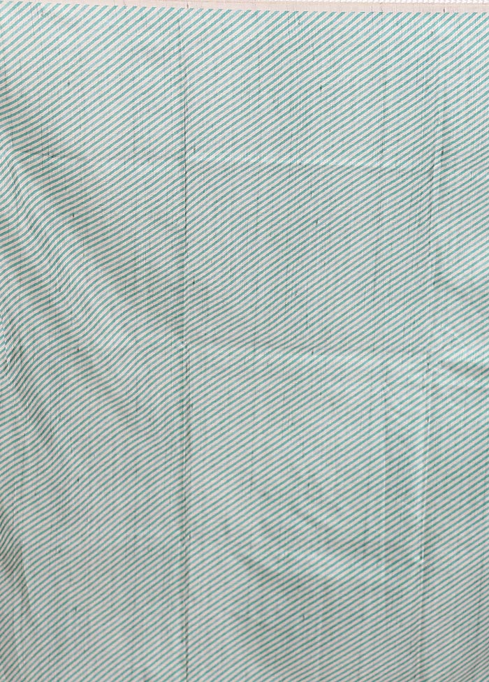 Green Printed Pure Silk Saree Without Blouse Piece