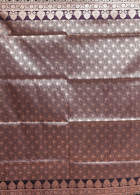 Black Banarasi Silk Saree With Blouse Piece
