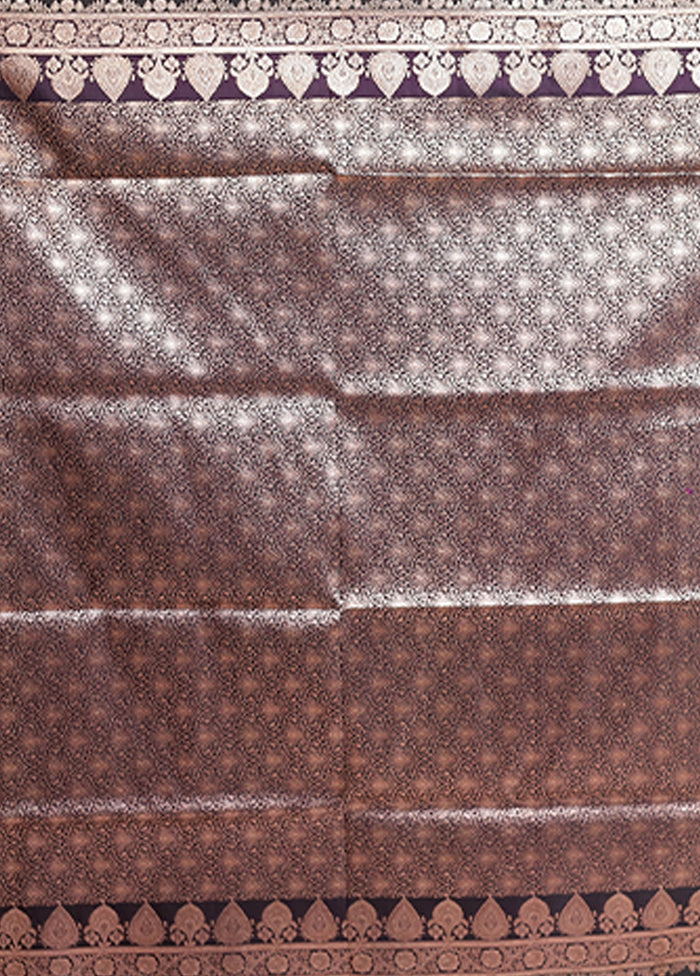Black Banarasi Silk Saree With Blouse Piece