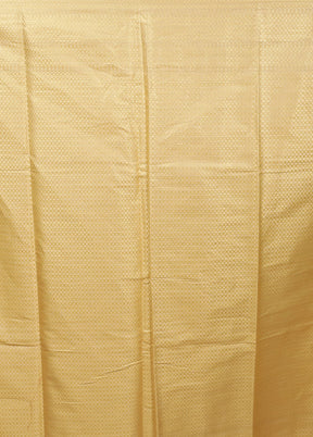 Yellow Cotton Saree With Blouse Piece