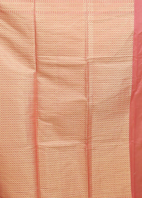 Pink Cotton Saree With Blouse Piece