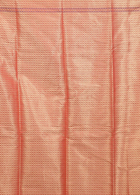 Pink Cotton Saree With Blouse Piece