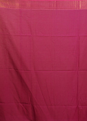 Pink Matka Silk Saree With Blouse Piece