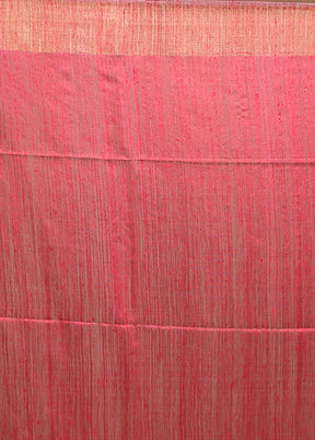 Cream Handloom Matka Pure Silk Saree With Blouse Piece