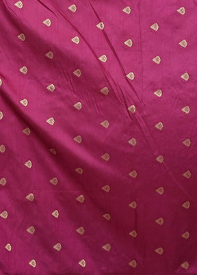 Purple Dupion Silk Saree With Blouse Piece