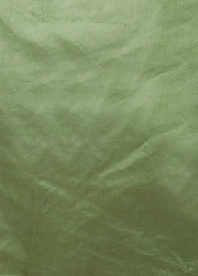 Green Dupion Silk Saree With Blouse Piece