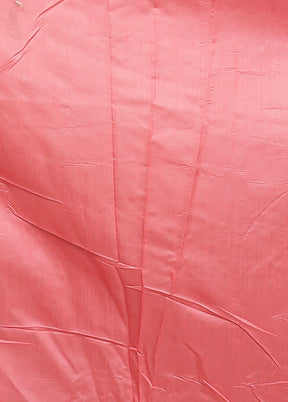 Pink Dupion Silk Saree With Blouse Piece