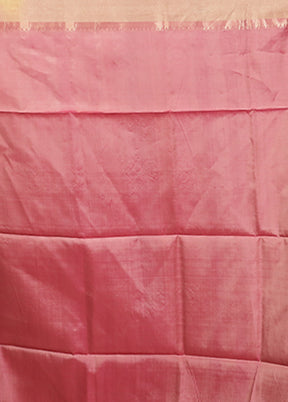 Blue Kalakshetra Pure Silk Saree With Blouse Piece