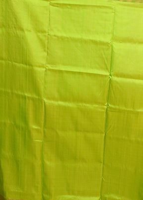 Yellow Kanjivaram Silk Saree With Blouse Piece