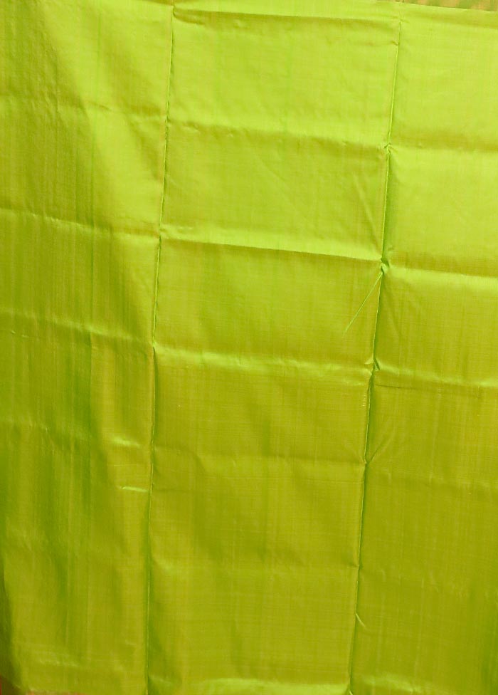 Yellow Kanjivaram Silk Saree With Blouse Piece