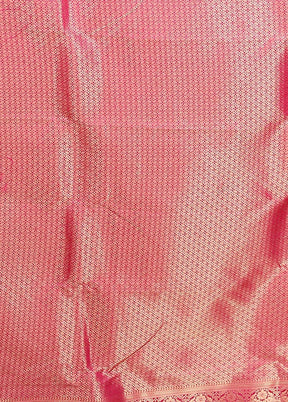 Blue Dupion Silk Saree With Blouse Piece