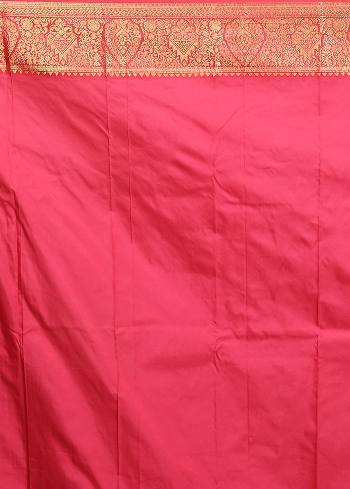 Purple Kanjivaram Silk Saree With Blouse Piece