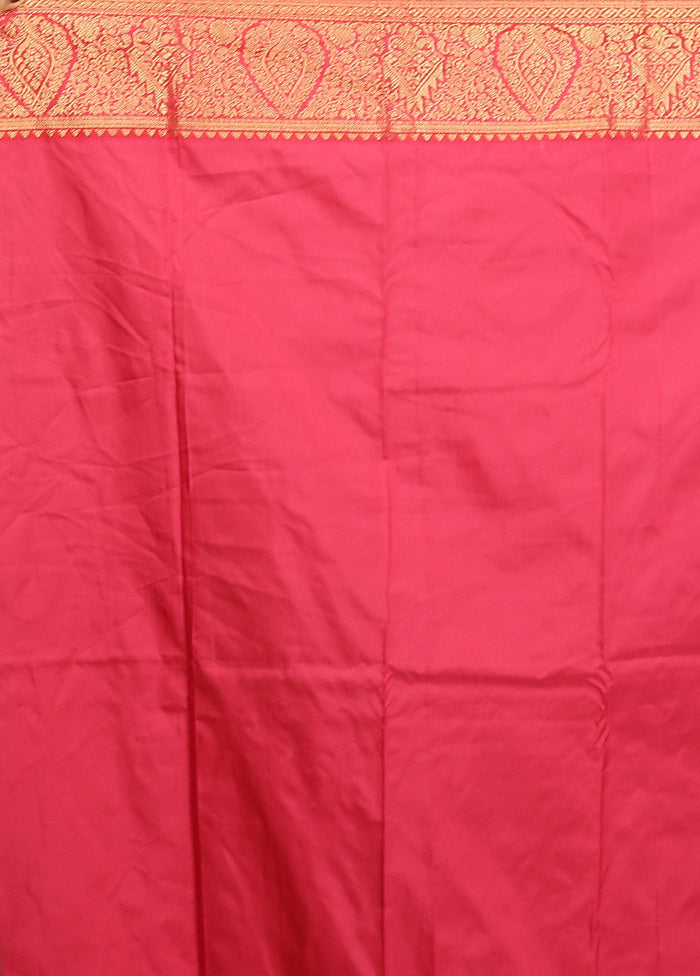 Green Kanjivaram Silk Saree With Blouse Piece