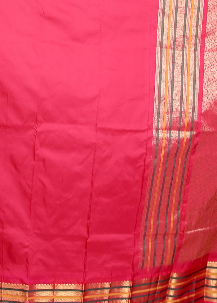 Blue Kanjivaram Silk Saree With Blouse Piece