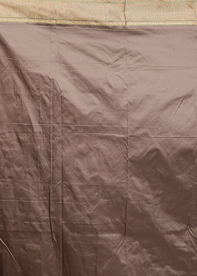 Grey Kanjivaram Silk Saree With Blouse Piece