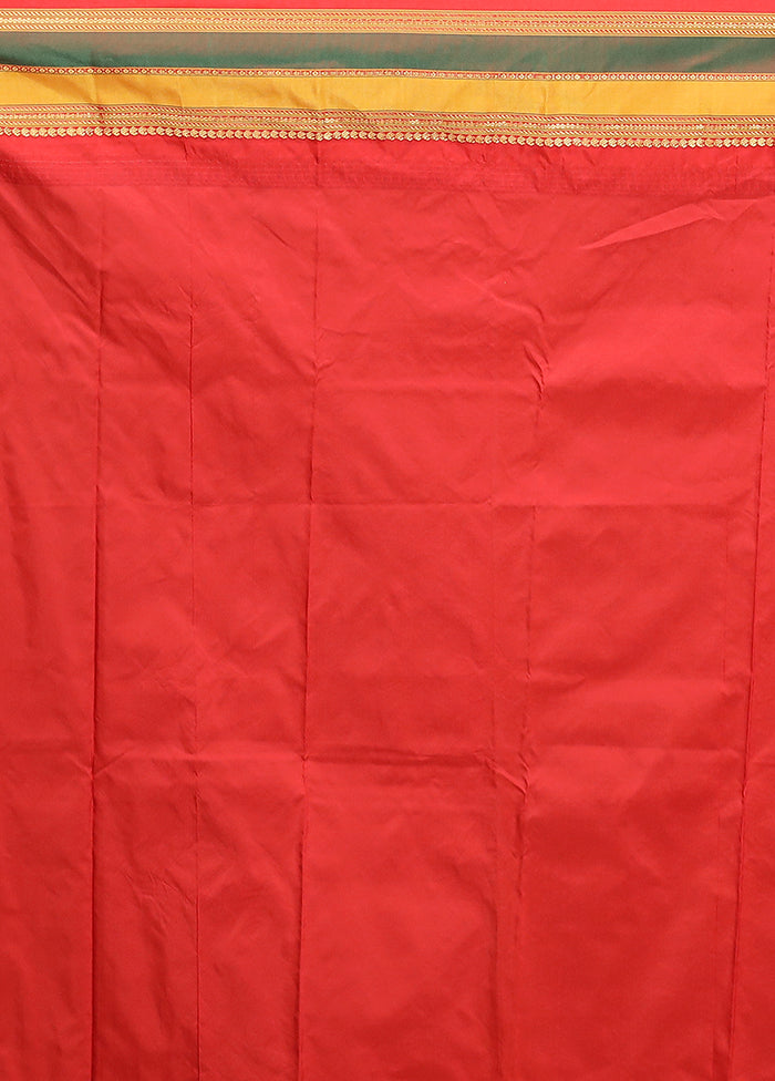 Blue Kanjivaram Silk Saree With Blouse Piece