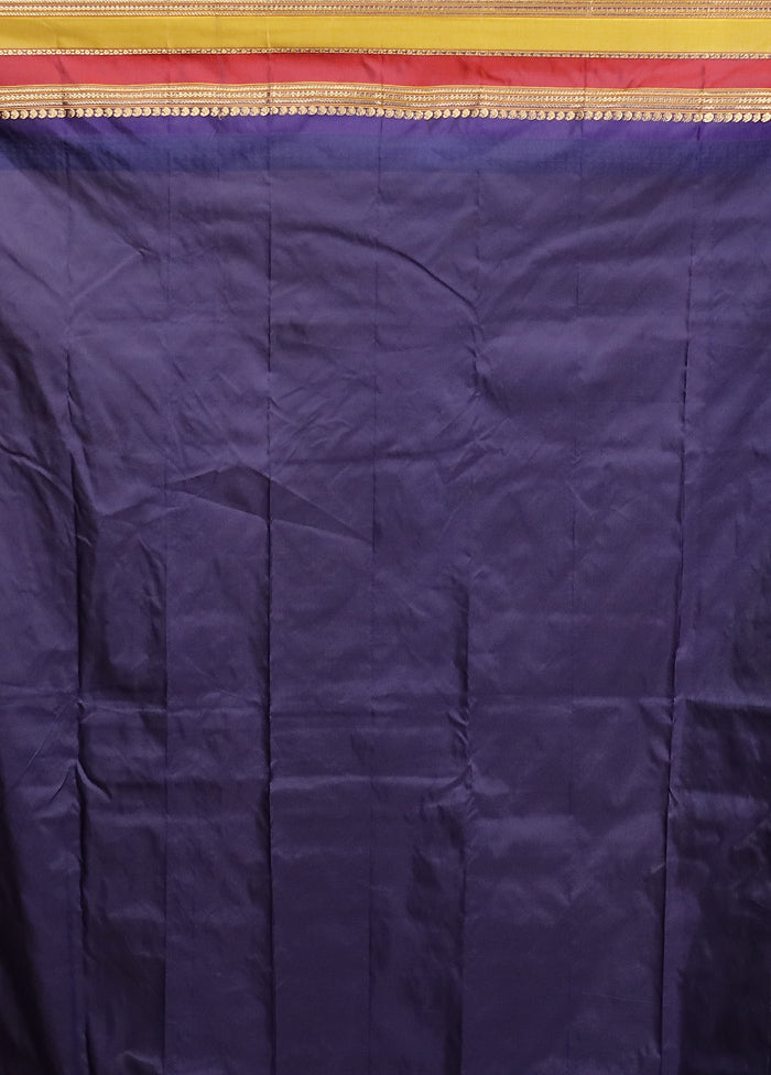 Yellow Kanjivaram Silk Saree With Blouse Piece