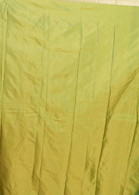 Green Kanjivaram Silk Saree With Blouse Piece