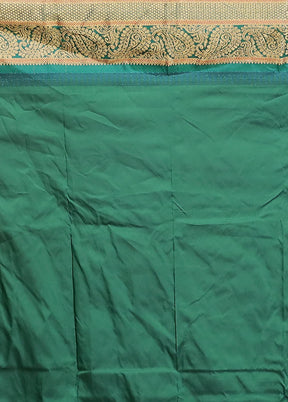 Peach Handloom Kanjivaram Pure Silk Saree With Blouse Piece