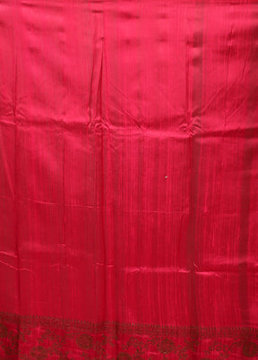 Green Tussar Pure Silk Saree With Blouse Piece