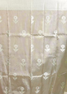 Green Tissue Silk Saree With Blouse Piece