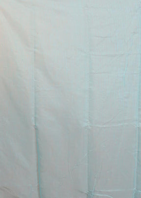 Blue Tant Jamdani Saree Without Blouse Piece