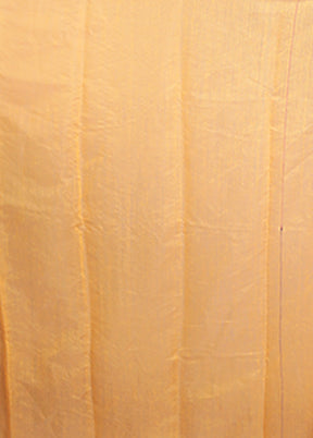 Orange Tant Jamdani Saree Without Blouse Piece
