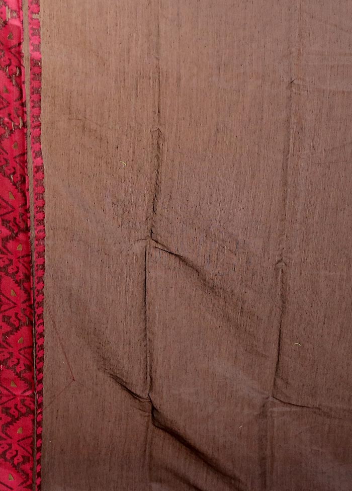 Black Tant Jamdani Saree Without Blouse Piece