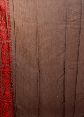 Black Tant Jamdani Saree Without Blouse Piece