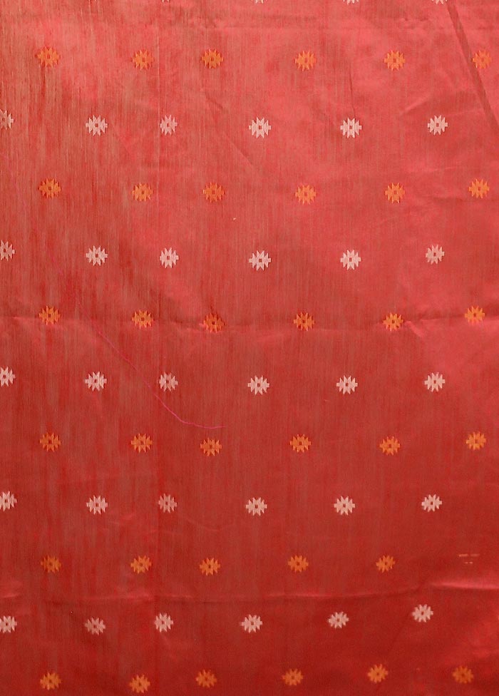 Yellow Matka Silk Saree With Blouse Piece