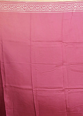 Purple Chanderi Silk Saree With Blouse Piece