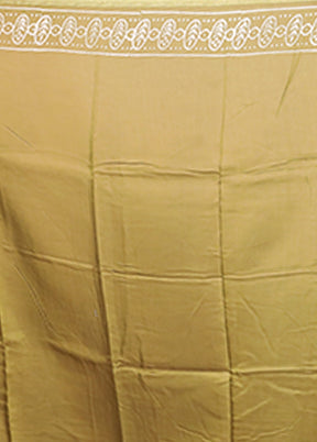 Green Chanderi Silk Saree With Blouse Piece