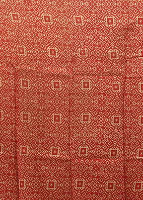 Multicolor Chanderi Silk Saree With Blouse Piece
